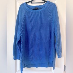 Express Blue Oversized Sweater